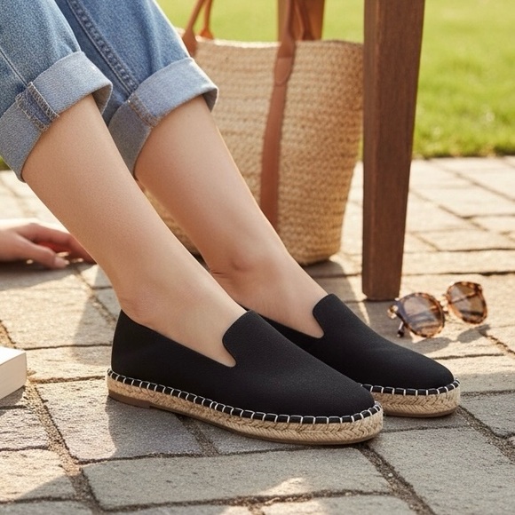 Joie Cara Espadrille Black Slip On Loafers Flats Women’s Size 9.5 - Picture 11 of 11